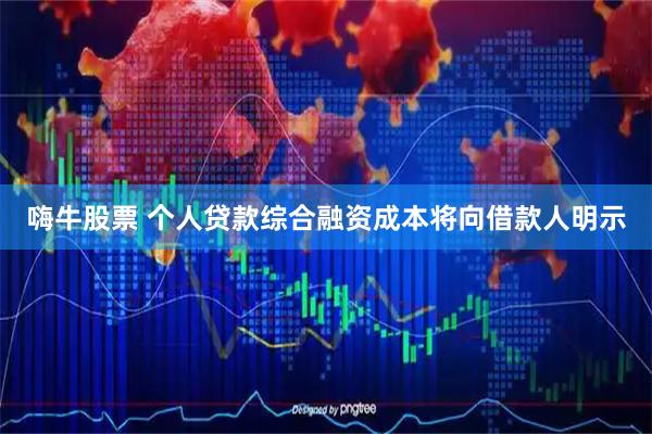 嗨牛股票 个人贷款综合融资成本将向借款人明示