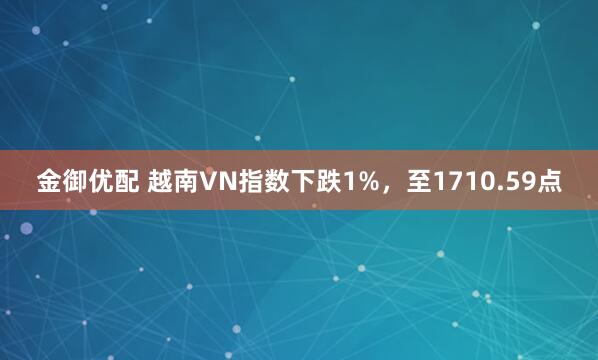 金御优配 越南VN指数下跌1%，至1710.59点